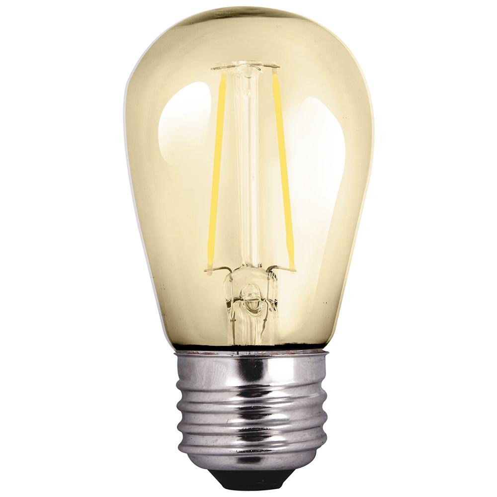 Halco Lighting Technologies 25 Watt Equivalent 2 S14 Dimmable Led Antique Vintage Style Amber Sign Light Bulb 81140