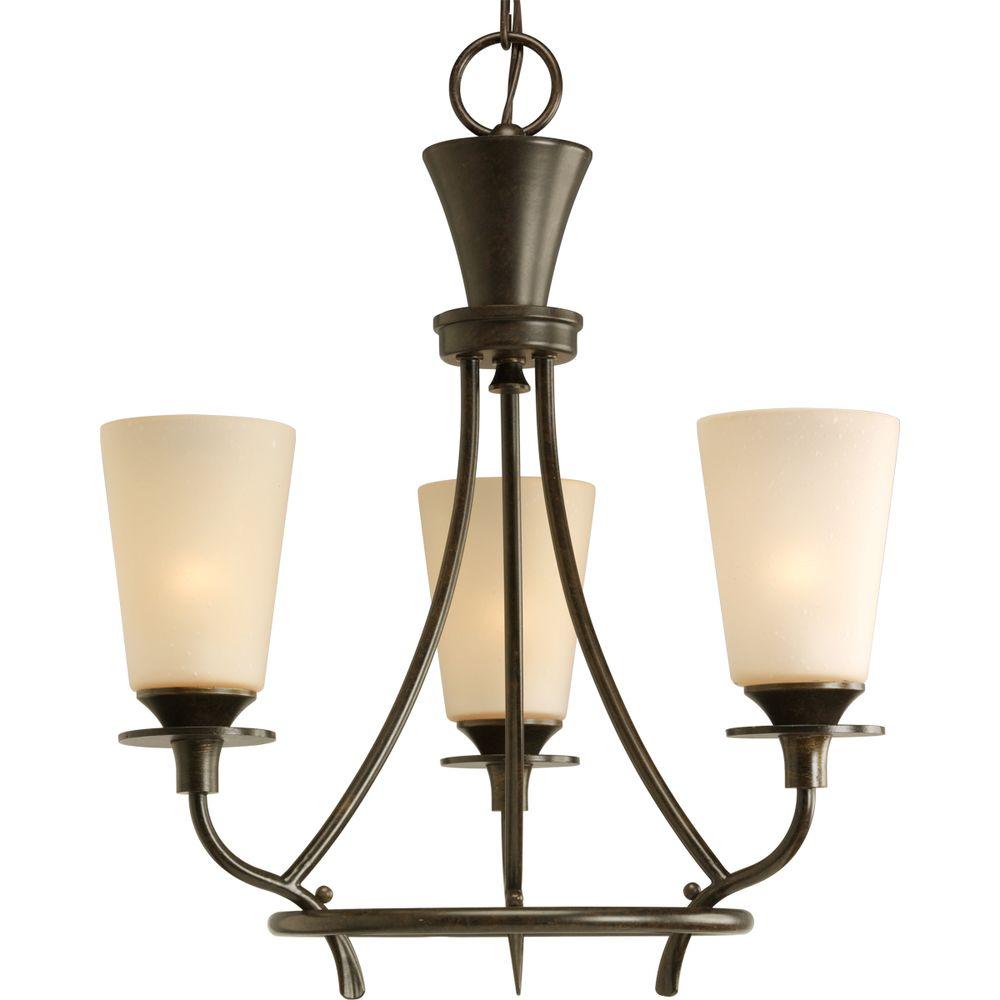 Progress Lighting Cantata Collection 3Light Bronze Chandelier
