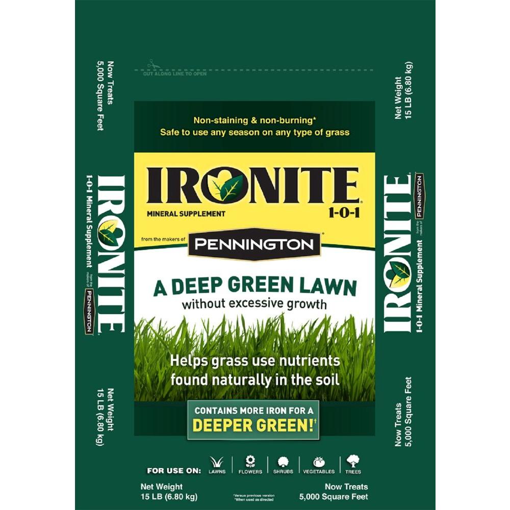 Ironite 15 lbs. 1-0-1 5M Fertilizer-100524194 - The Home Depot