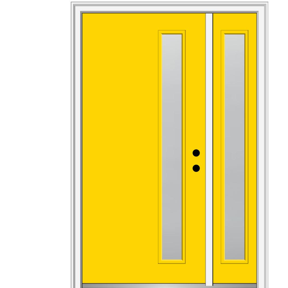 Mmi Door 50 In X 80 In Viola Frosted Glass Left Hand 1 Lite