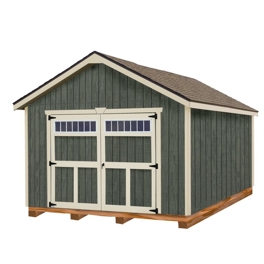Best Barns Dover 12 Ft X 24 Ft Wood Garage Kit With Floor dover1224f 