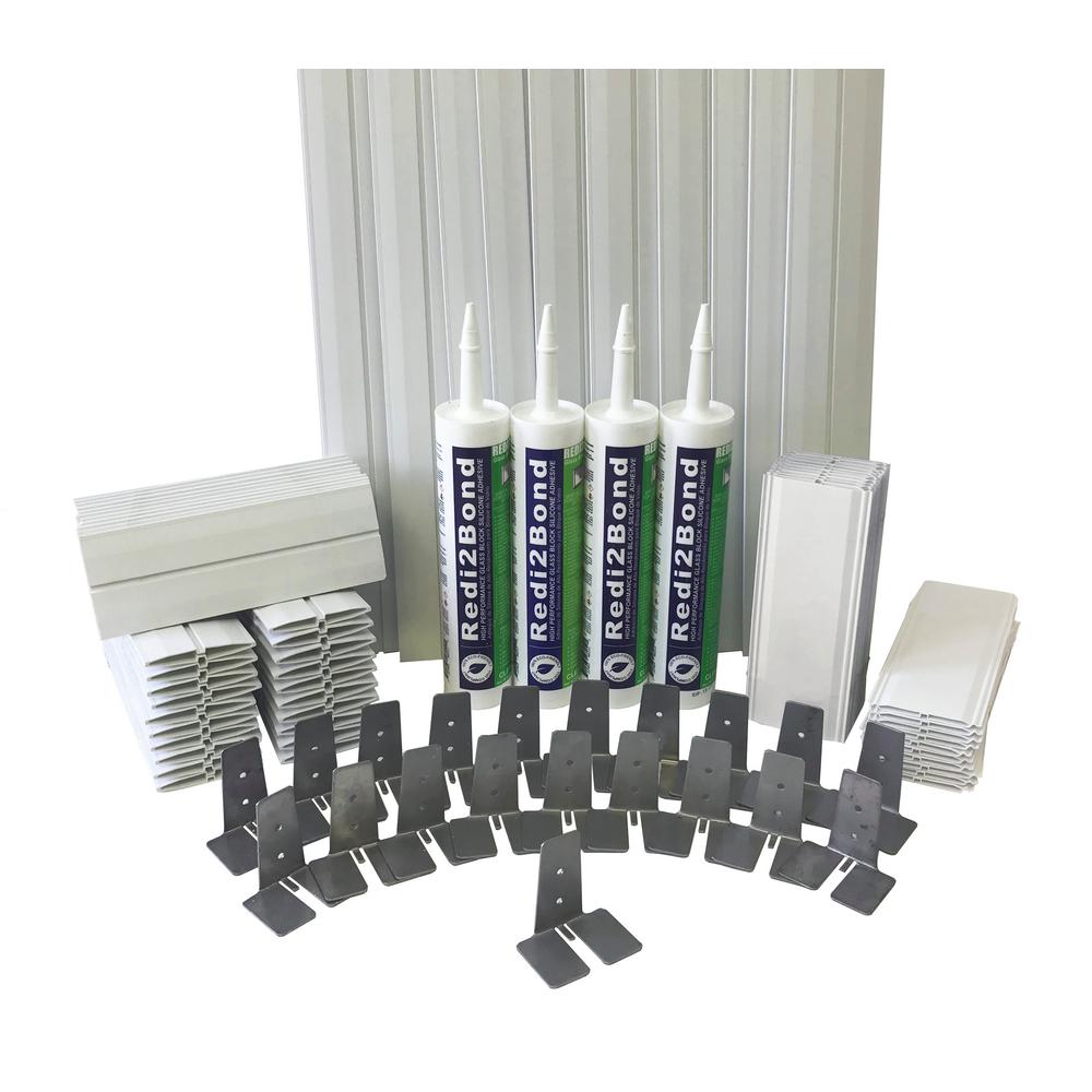 ProVantage 3 in.Thick Series Silicone System Glass Block Installation