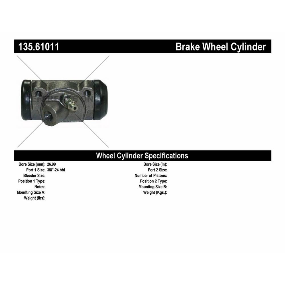 Drum Brake Wheel Cylinder-C-TEK Standard Wheel Cylinder Front Right Centric