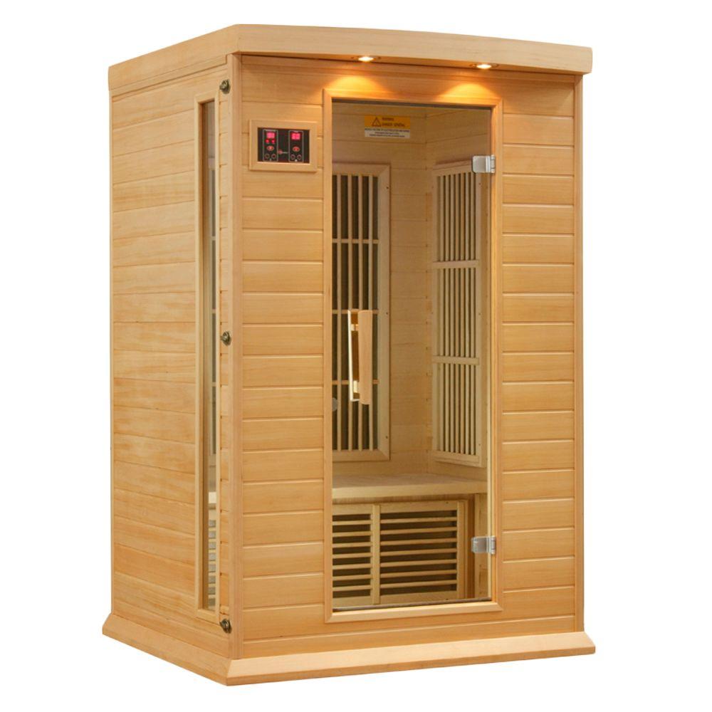 Better Life 2 Person Carbon Infrared Sauna With Chromotherapy Lighting And Radio