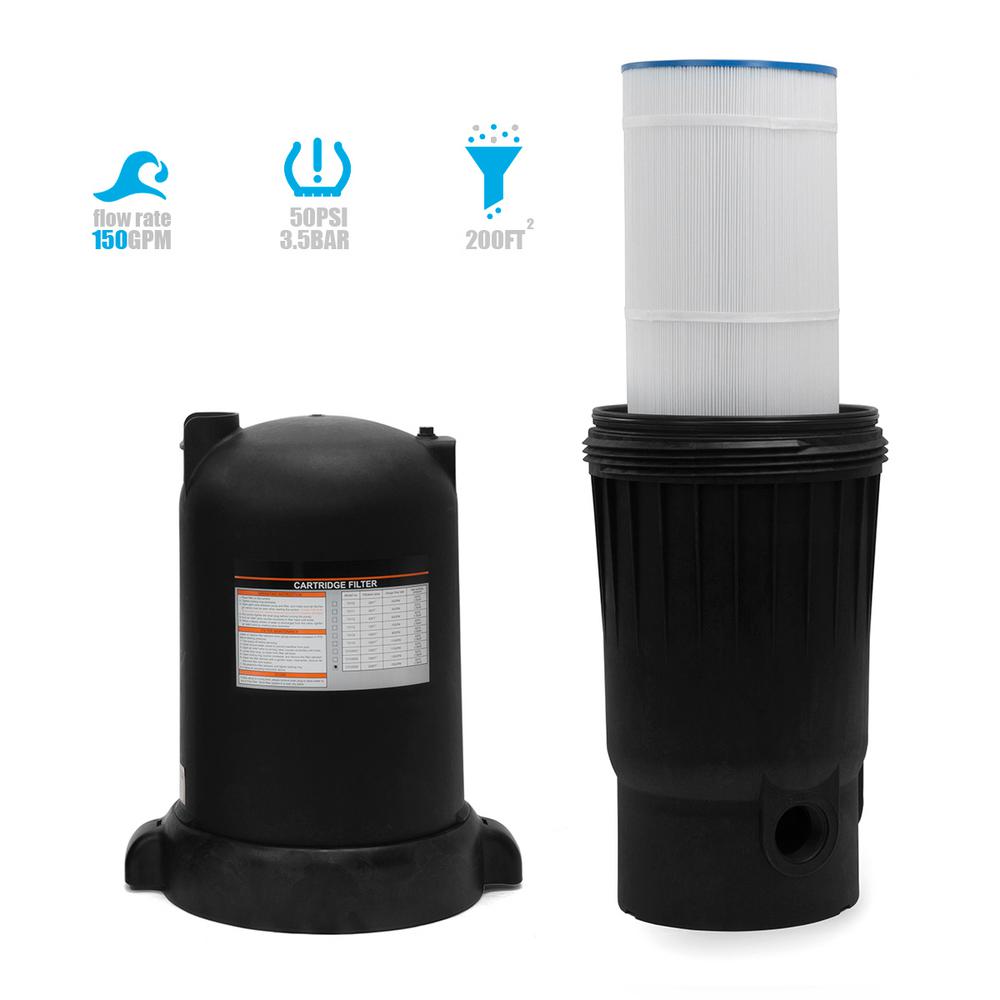 XtremepowerUS InGround 200 sq. ft. Cartridge Pool Filter75201 The