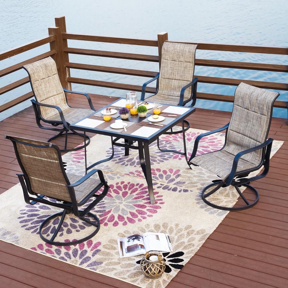 Patio Festival 5Piece Sling Outdoor Dining SetPF19105105221G The