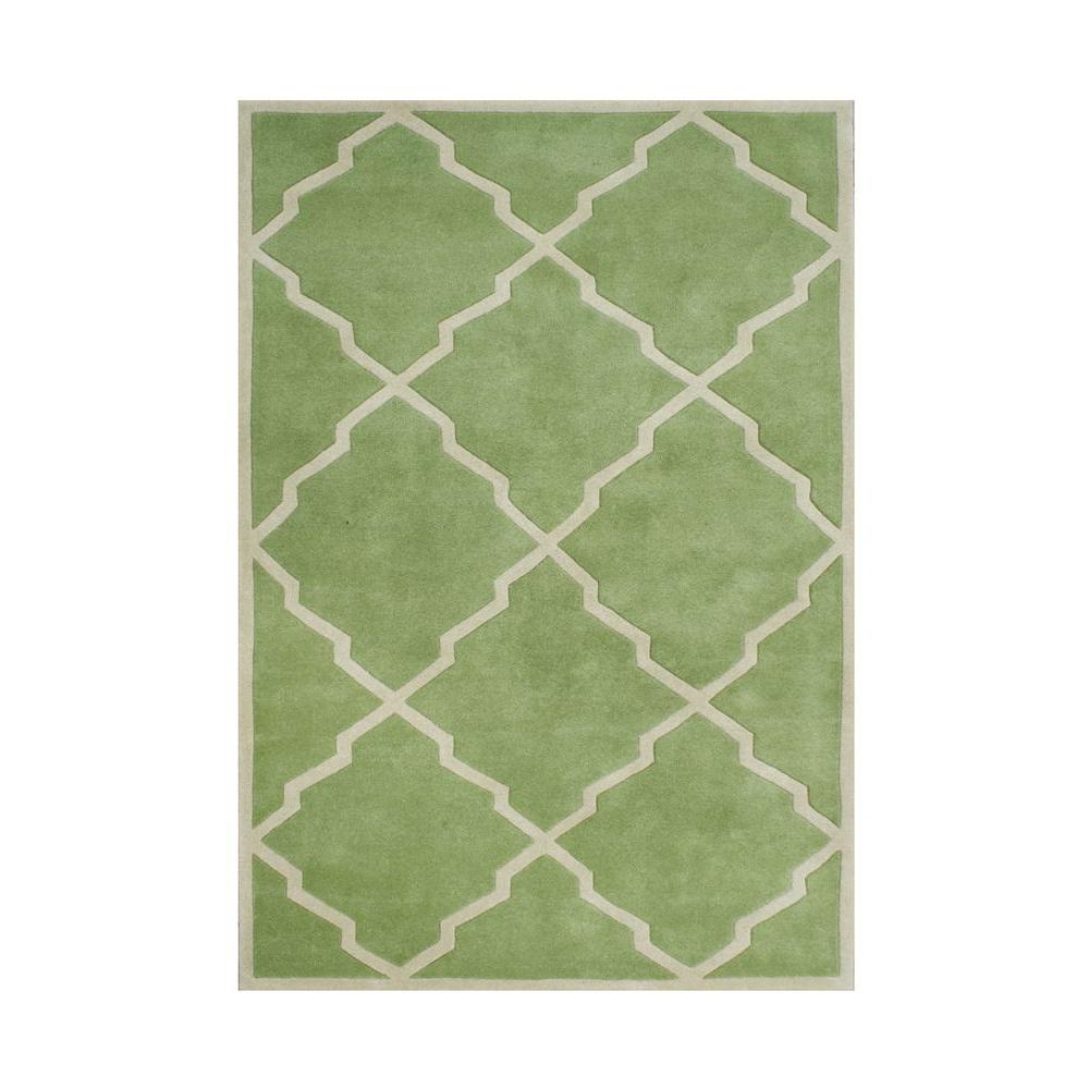 Forest Green 8 ft. x 10 ft. Handmade Area Rug600378x10 The Home Depot