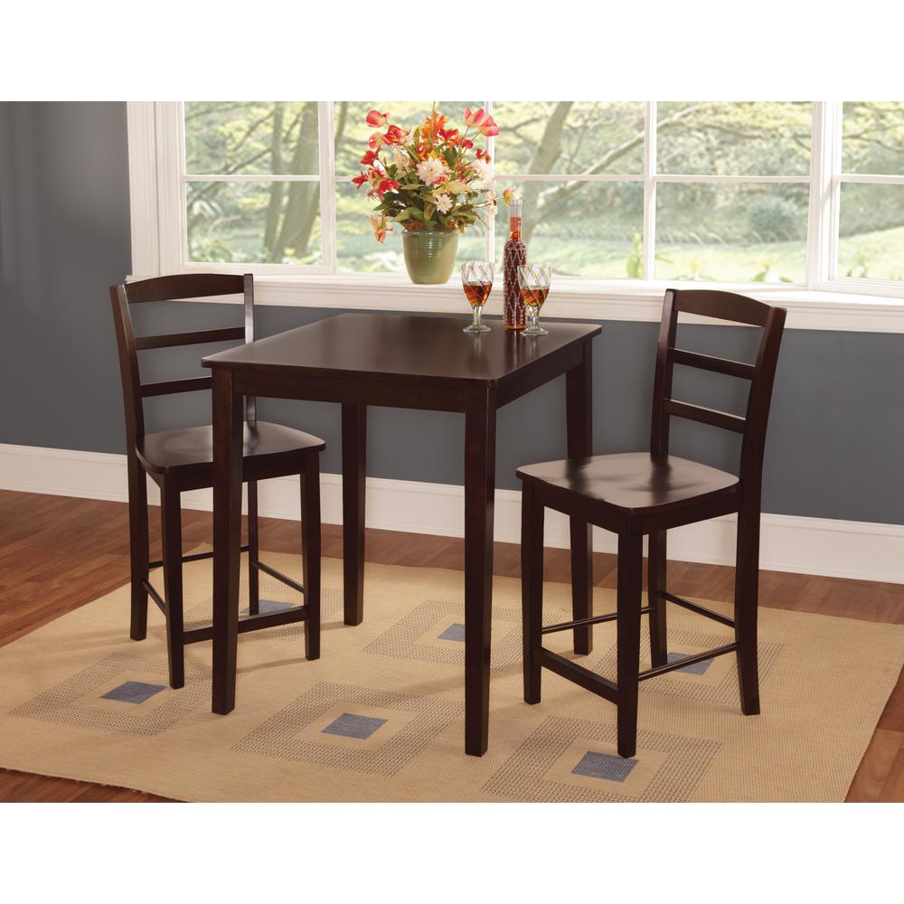 International Concepts Rich Mocha Skirted Pub/Bar TableT153030GS