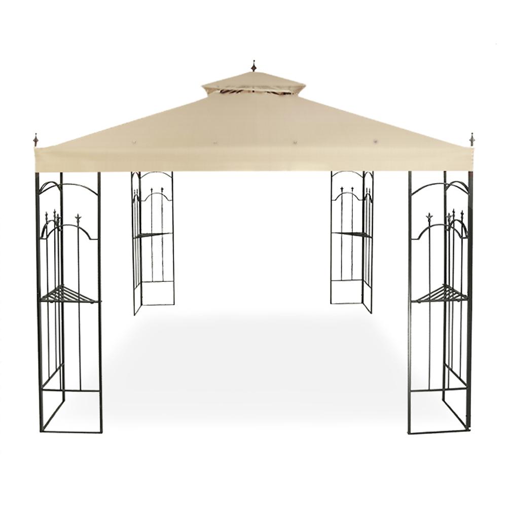 Unbranded Riplock 350 Beige Replacement Canopy For 10 Ft X 10 Ft Arrow Gazebo Lcm449b Rs The Home Depot