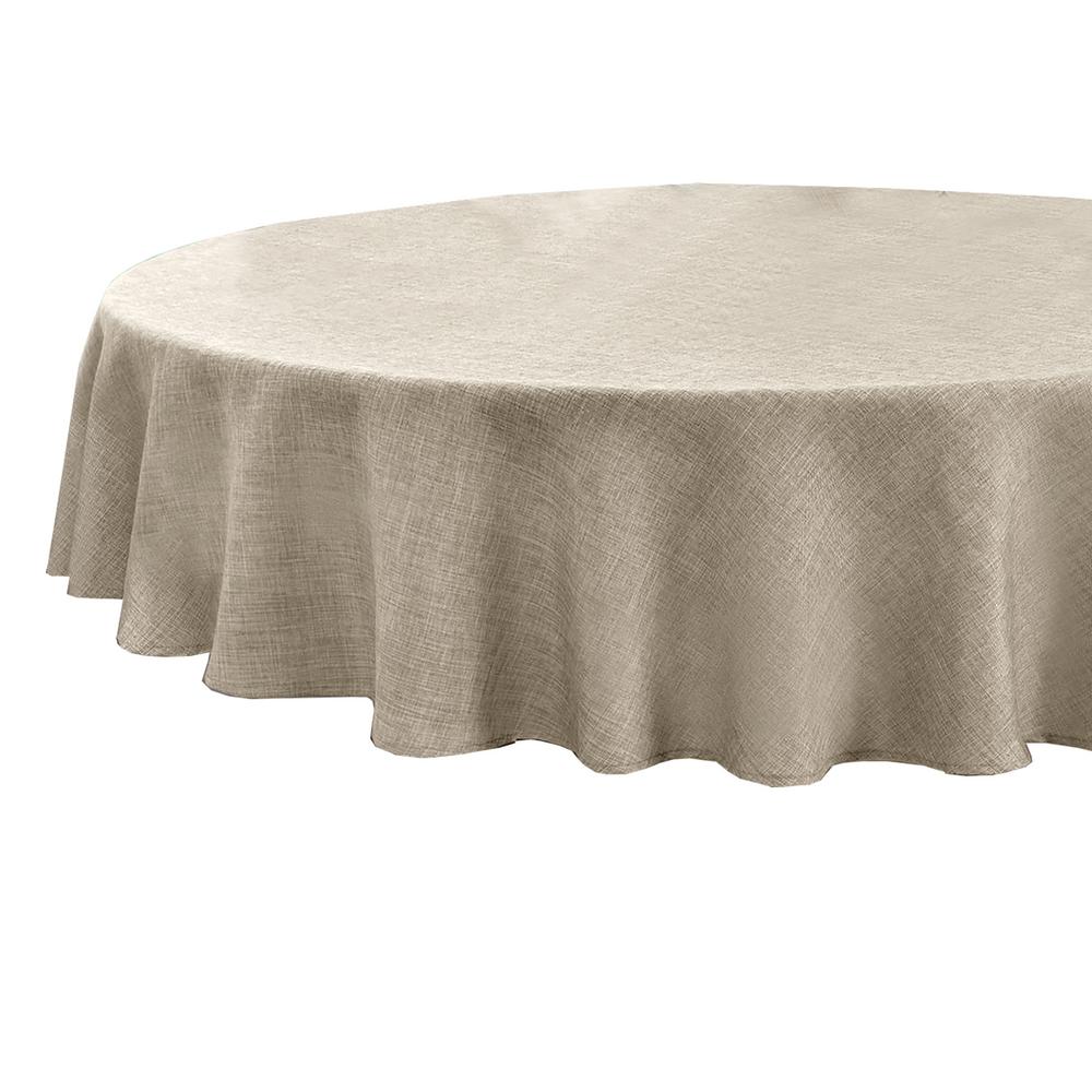 cream oval tablecloth