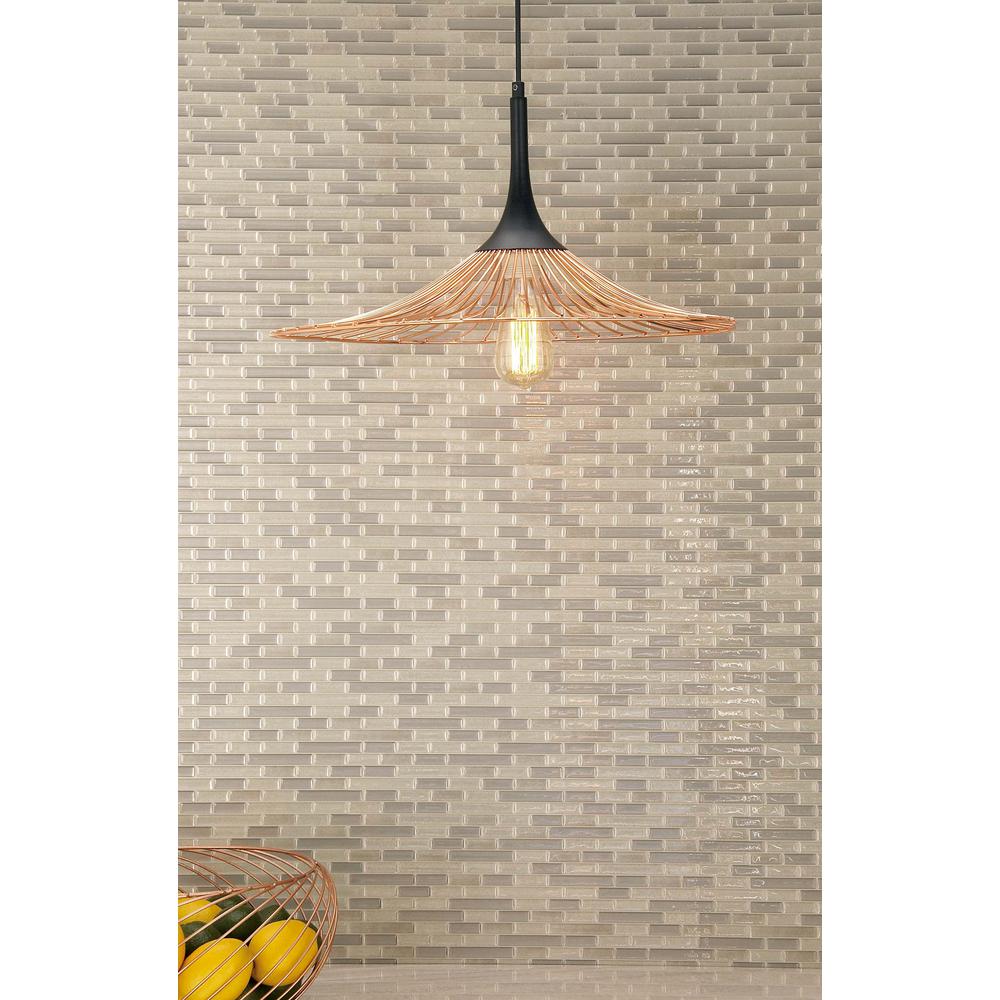 black and rose gold ceiling light