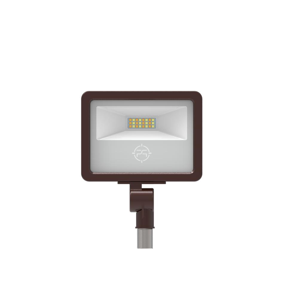 Waterproof Outdoor Security Lighting The Home Rectangle 30 Watt Bronze Outdoor Integrated Led Thin Flood
