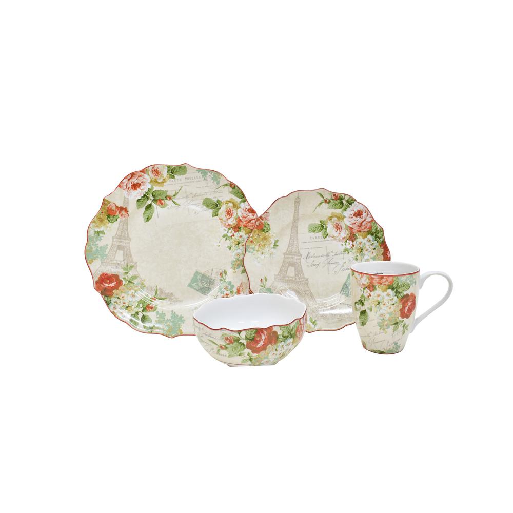 222 Fifth Paris Holiday 16-Piece Cream Dinnerware Set-3402CR803A1J57 ... 222 Fifth Paris Holiday 16-Piece Cream Dinnerware Set-3402CR803A1J57 ...