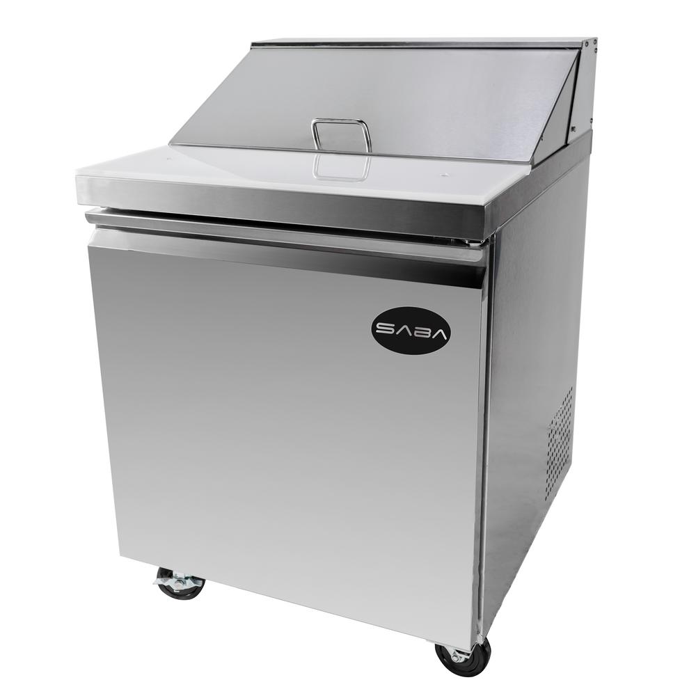 SABA 27.5 in. W 5.7 cu. ft. Commercial Food Prep Table Refrigerator