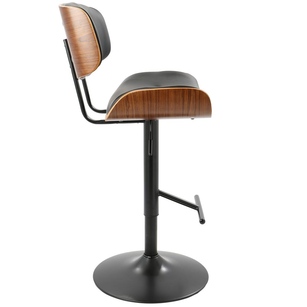 Lumisource Lombardi 34 In Walnut And Black Adjule Height Lumisource Lombardi 34 In Walnut And Black Adjule Height Barstool Bs Jy Lmb Wl Bk The Home Depot