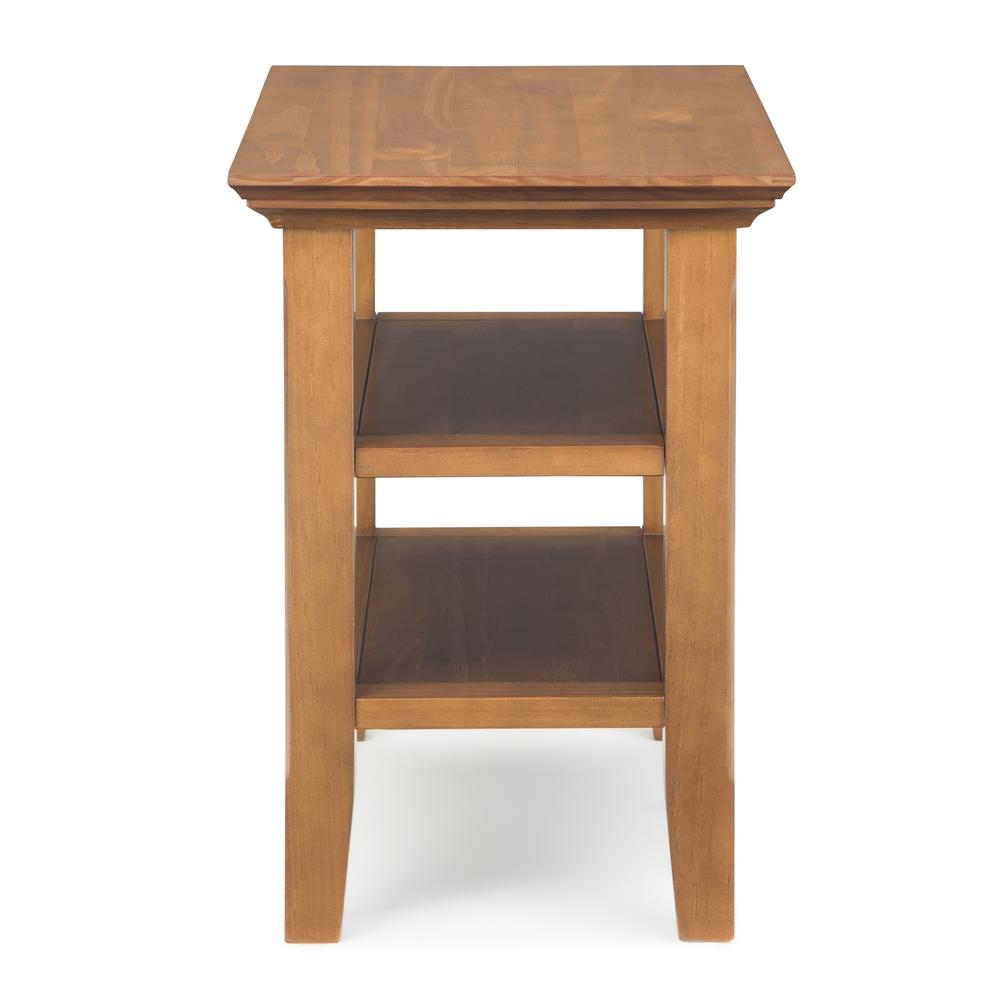 oak effect lamp table