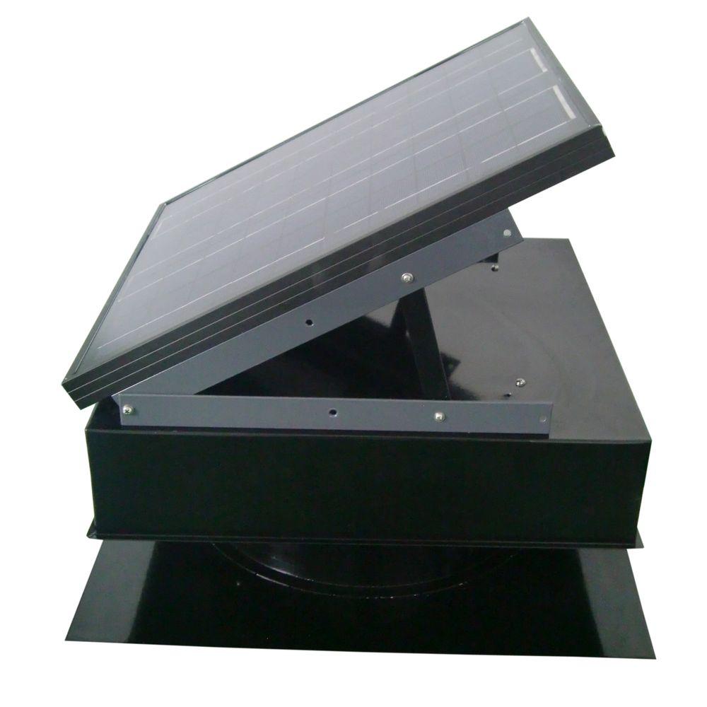 Remington Solar 20Watt 1280 CFM Black Solar Powered Attic FanSF20BLK