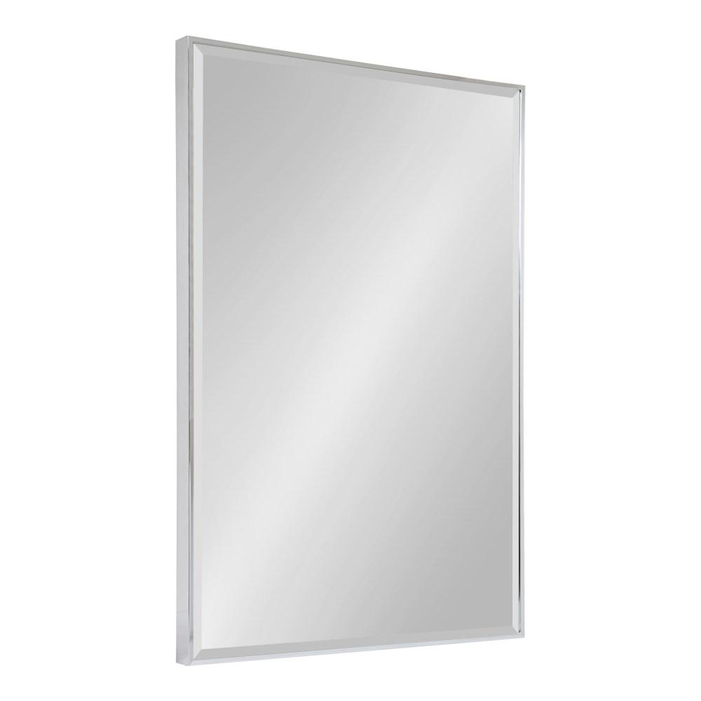 Kate and Laurel Lohman Rectangle Silver Mirror 212996 The Home Depot