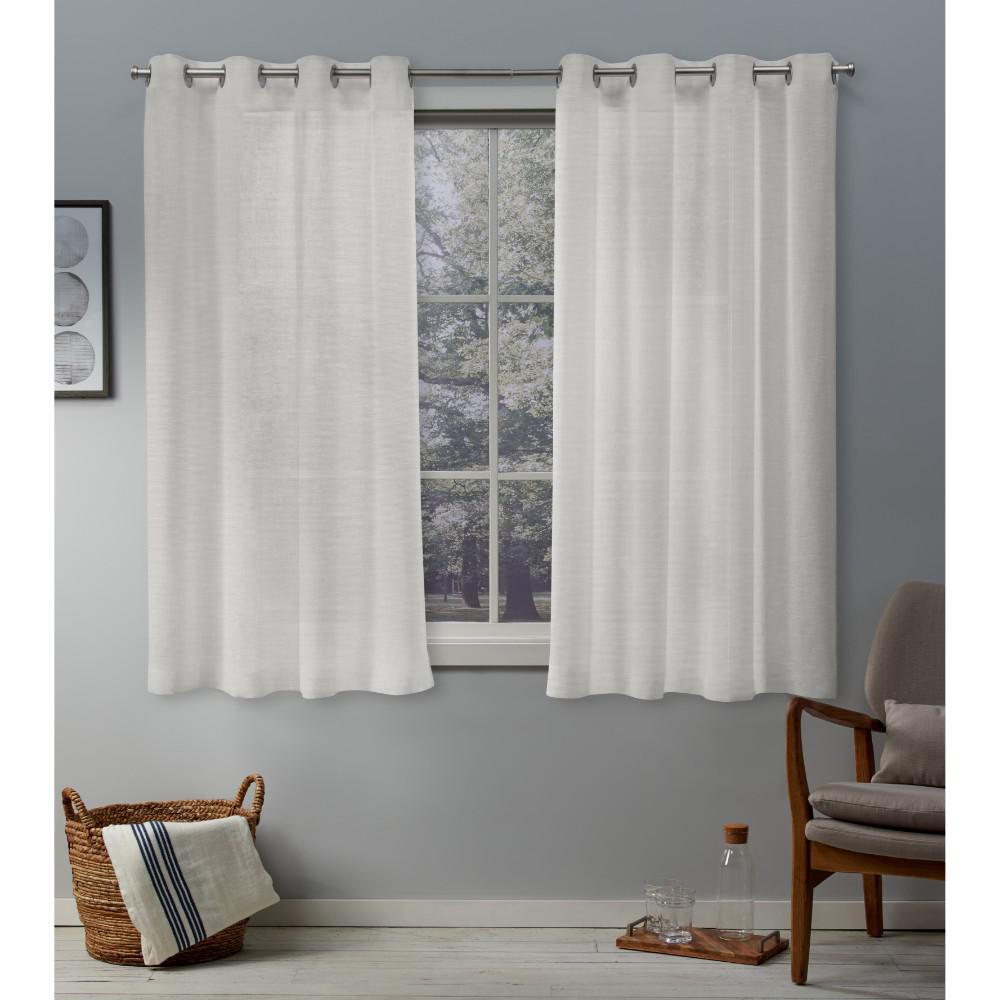 Exclusive Home Curtains Belgian 50 in. W x 63 in. L Sheer