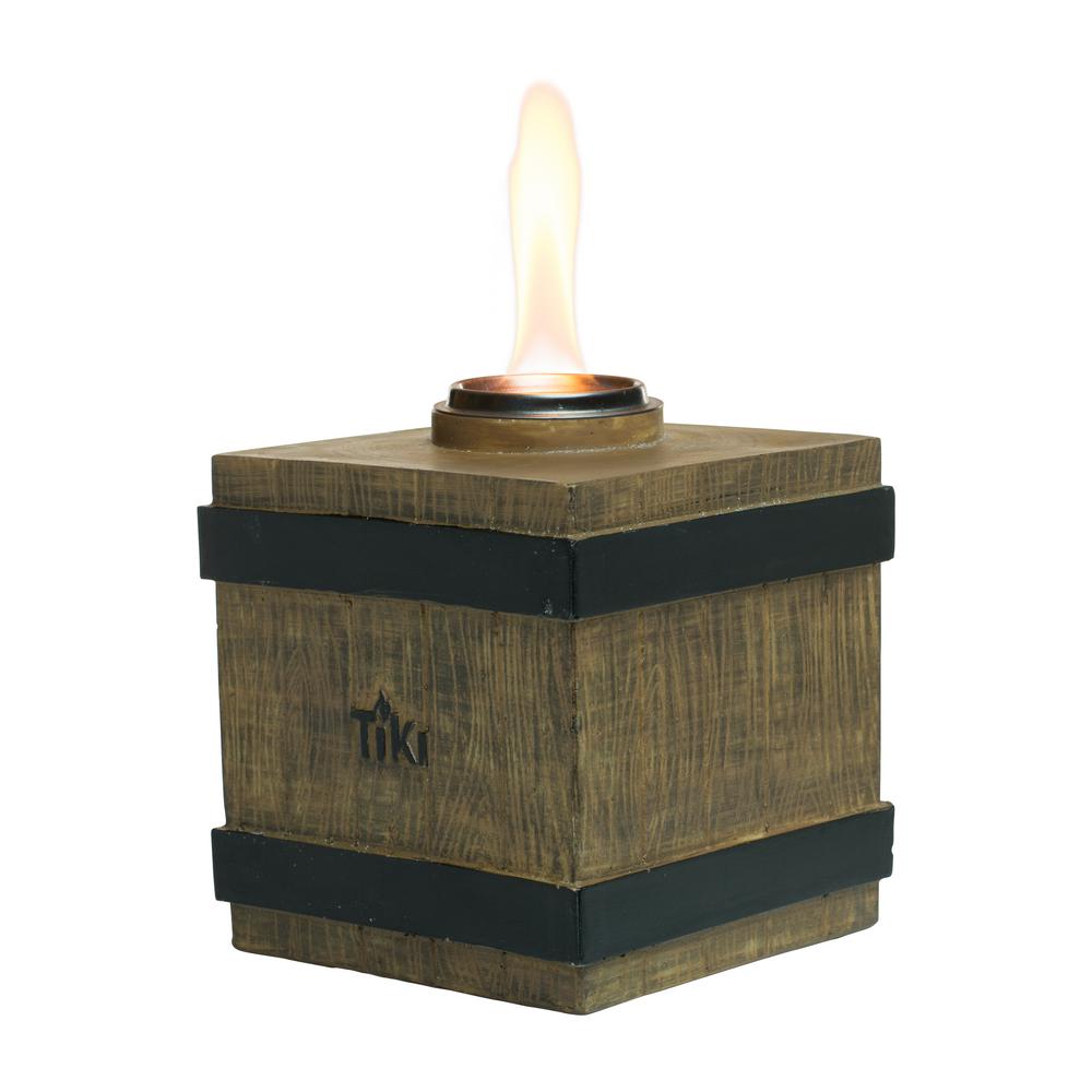 Tiki 7 In Clean Burn Fire Crate Resin Table Torch Brown 111719368 Tiki 7 In Clean Burn Fire Crate Resin Table Torch Brown
