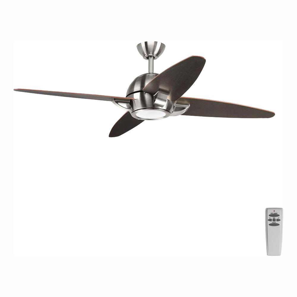 Progress Lighting Soar Collection 54 In Led Indoor Brushed Nickel Modern Ceiling Fan With Light Kit And Remote