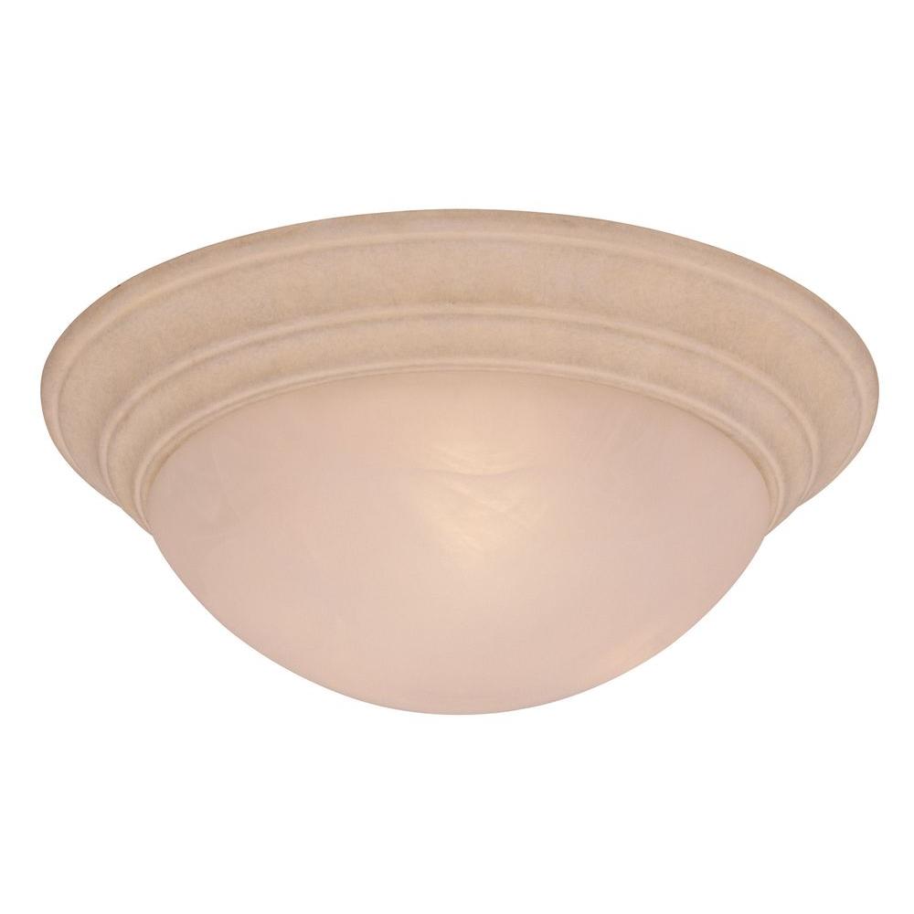 Hampton Bay 2 Light Beige Bisque Sandstone Ceiling Flushmount Hb1132 Hampton Bay 2 Light Beige Bisque Sandstone Ceiling Flushmount