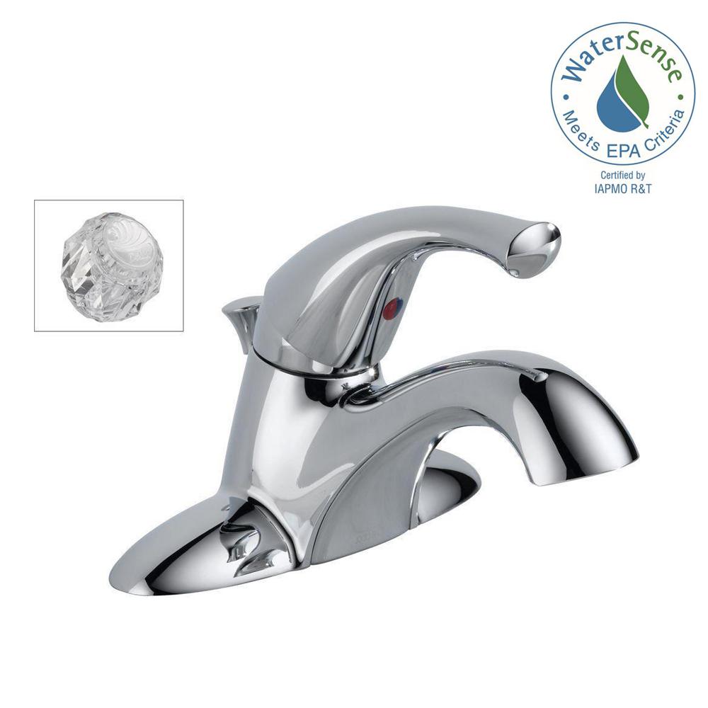 Delta Classic 4 in. Centerset SingleHandle Bathroom Faucet in Chrome