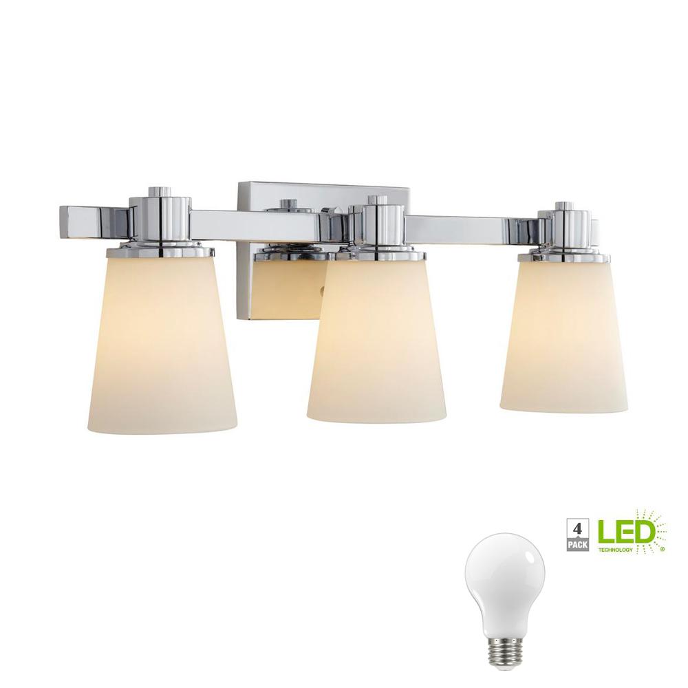 Home Decorators Collection Vanity Lighting The Depot 3 Light Chrome Bath Vanity