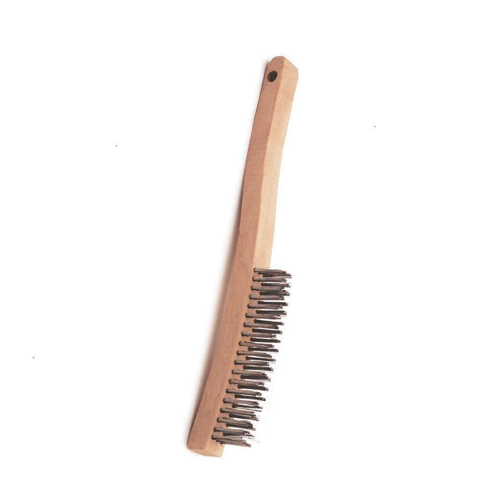 12 Pcs Stainless Steel Welding 3 Row 13 3//4/'/' Long Handle Scratch Wire Brush