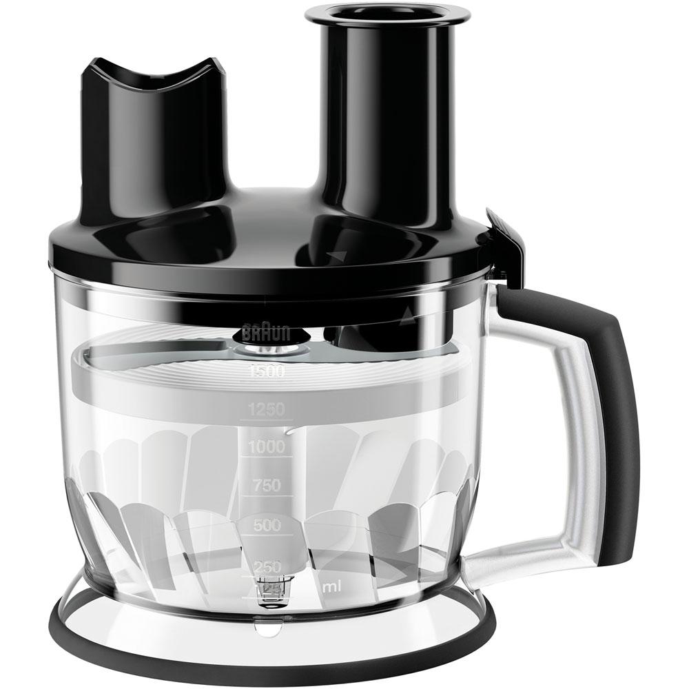 Braun 6-Cup Food Processor Attachment for MultiQuick Hand Blenders in Black by Braun