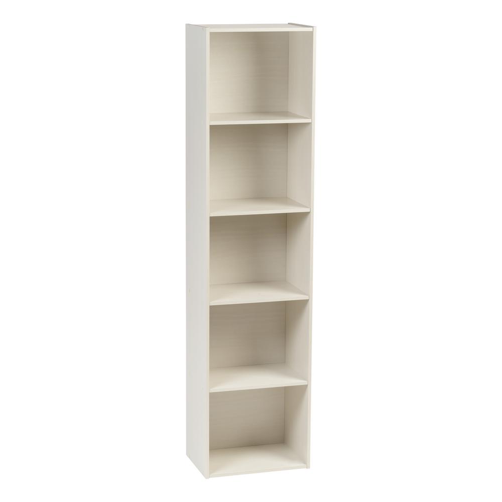 Iris Yama Series White 5 Tier Shelf 596160 The Home Depot