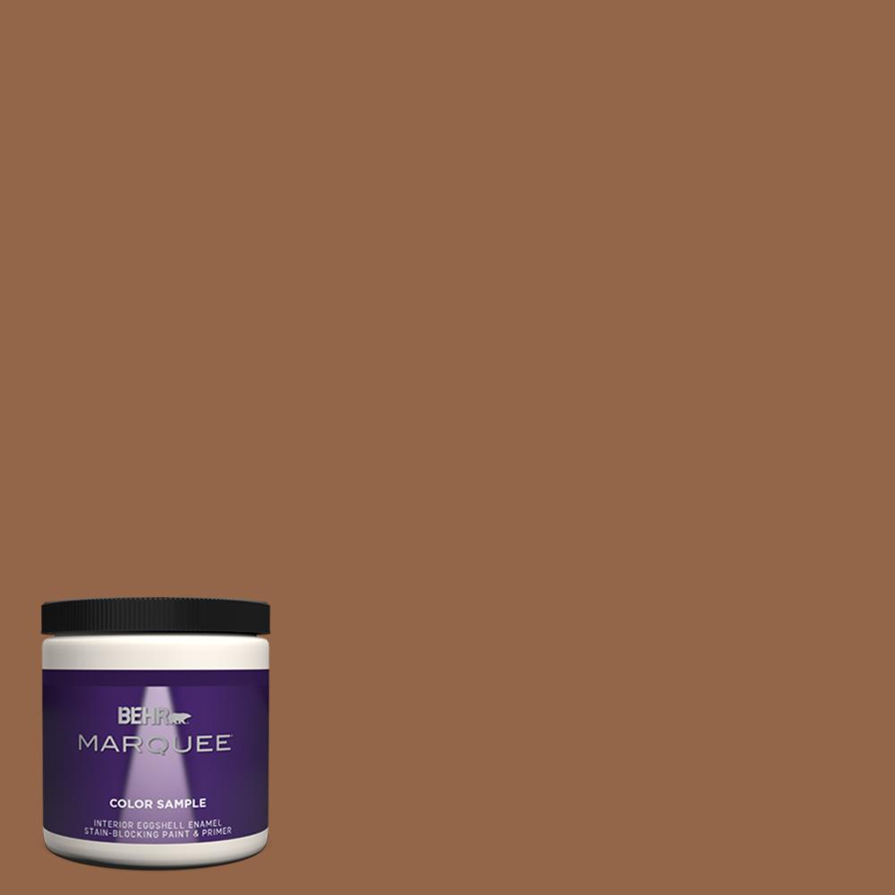 BEHR MARQUEE 8 oz. QE31 Barcelona Brown Eggshell Enamel