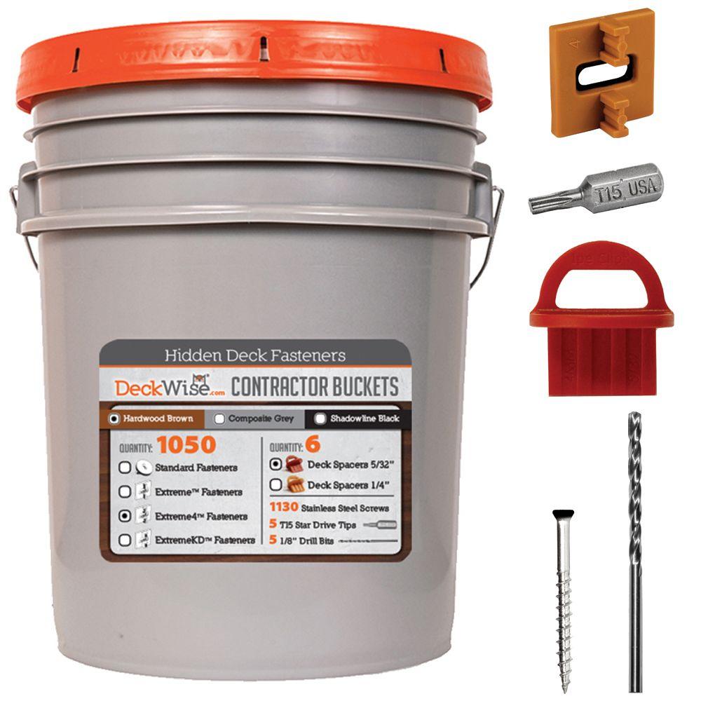 DeckWise Extreme Ipe Clip Black Biscuit Style Hidden Deck Fastener Kit for Hardwoods (175Pack