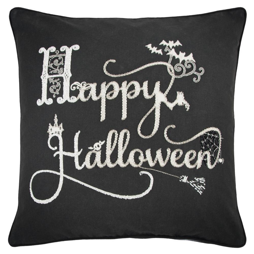 Rizzy Home Happy Halloween 20 in x 20 in Decorative 