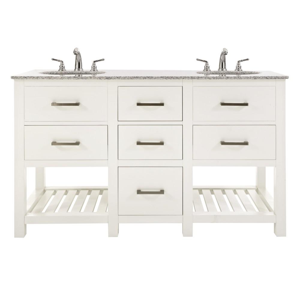 Home Decorators Collection Hamilton 61 in. W x 22 in. D Double Bath