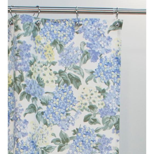 Ellis Curtain Hydrangea 72 In Blue Shower Curtain 730462412553