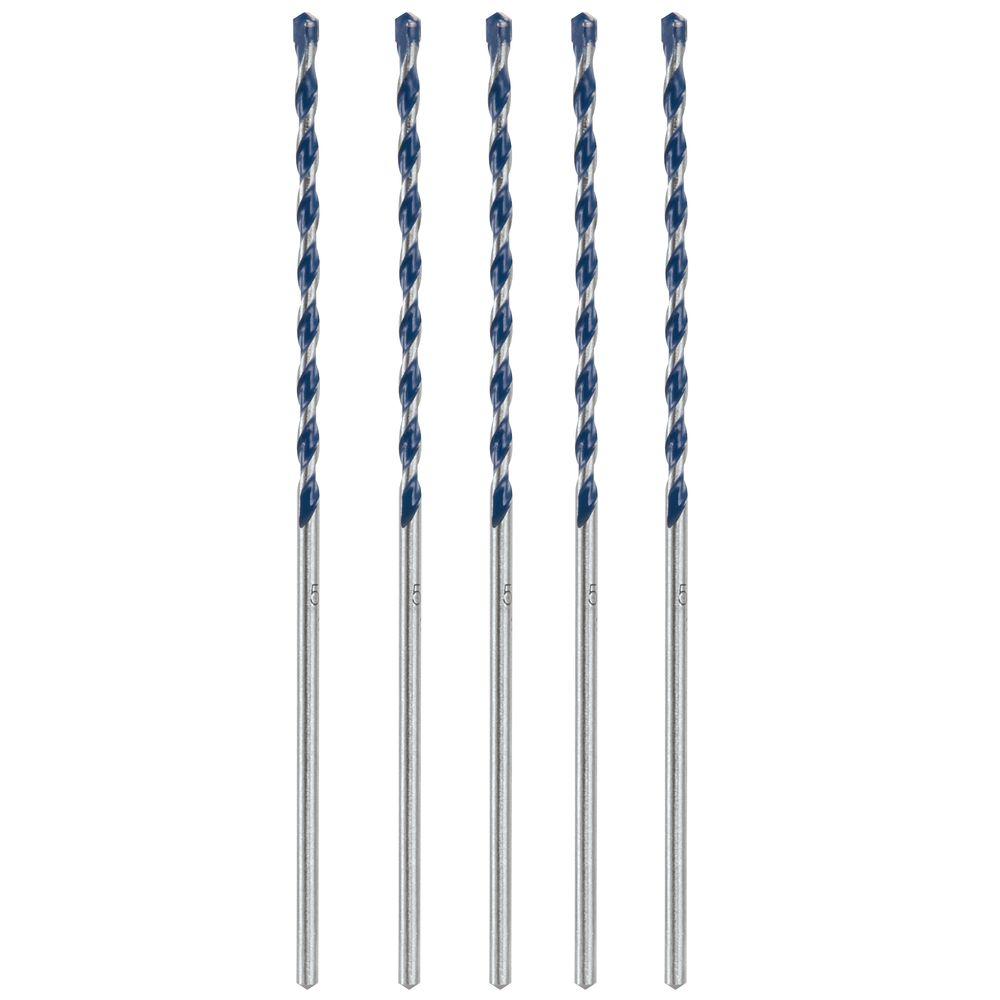 Bosch 5/32 in. x 3 in. x 6 in. BlueGranite Turbo Carbide Hammer Drill Bit for Concrete, Stone