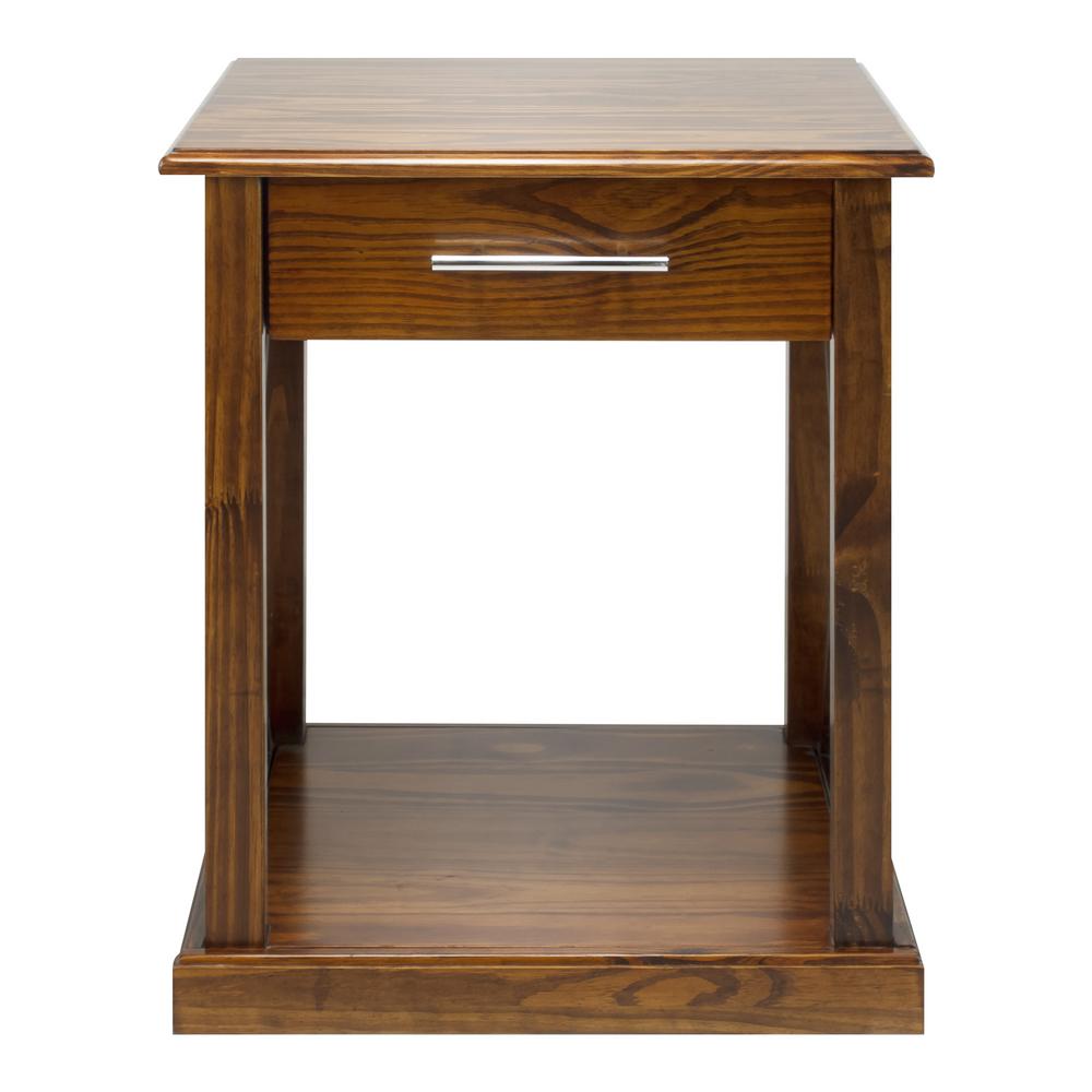Baxton Studio Holden Medium Brown Wood Finished End Table288627329HD