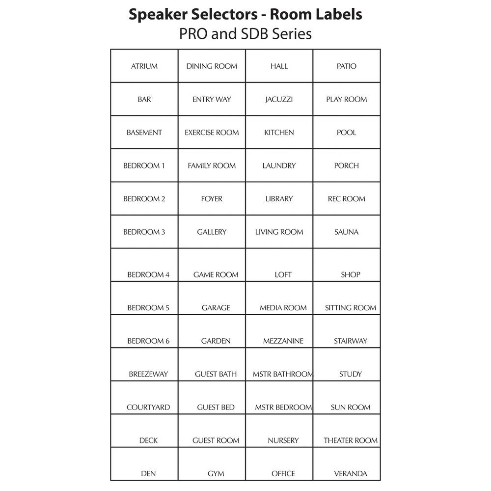 russound 6 pair speaker selector