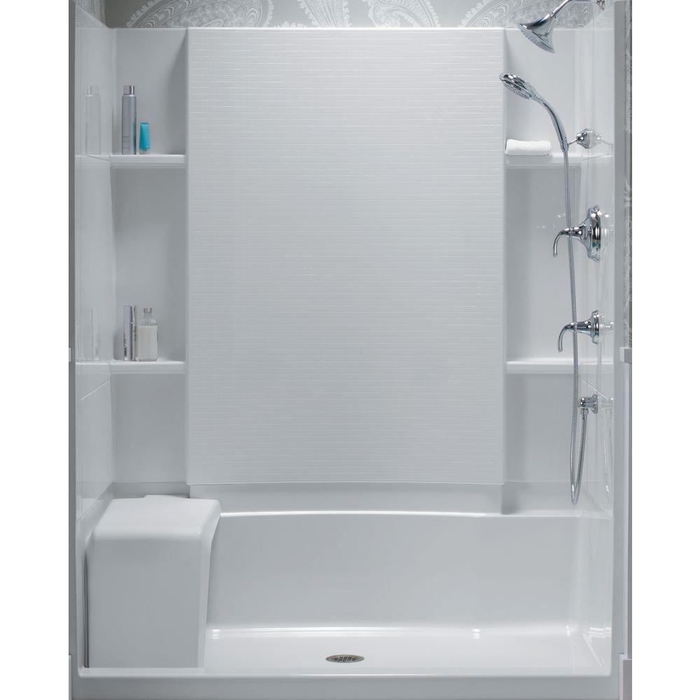 STERLING Accord 36 in. x 60 in. x 55-1/8 in. Bath/Shower ...
