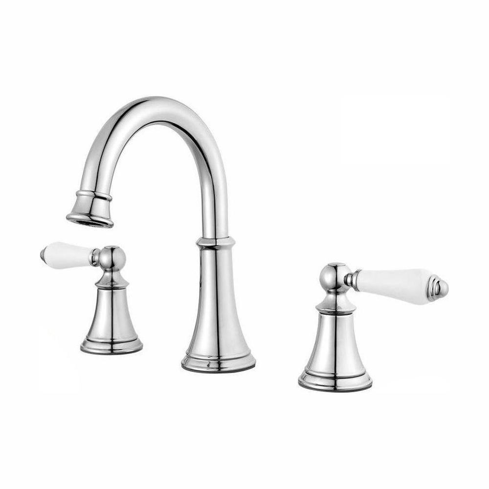 Pfister Pasadena 8 in. Widespread 2Handle Bathroom Faucet in Brushed NickelLF049PDKK The