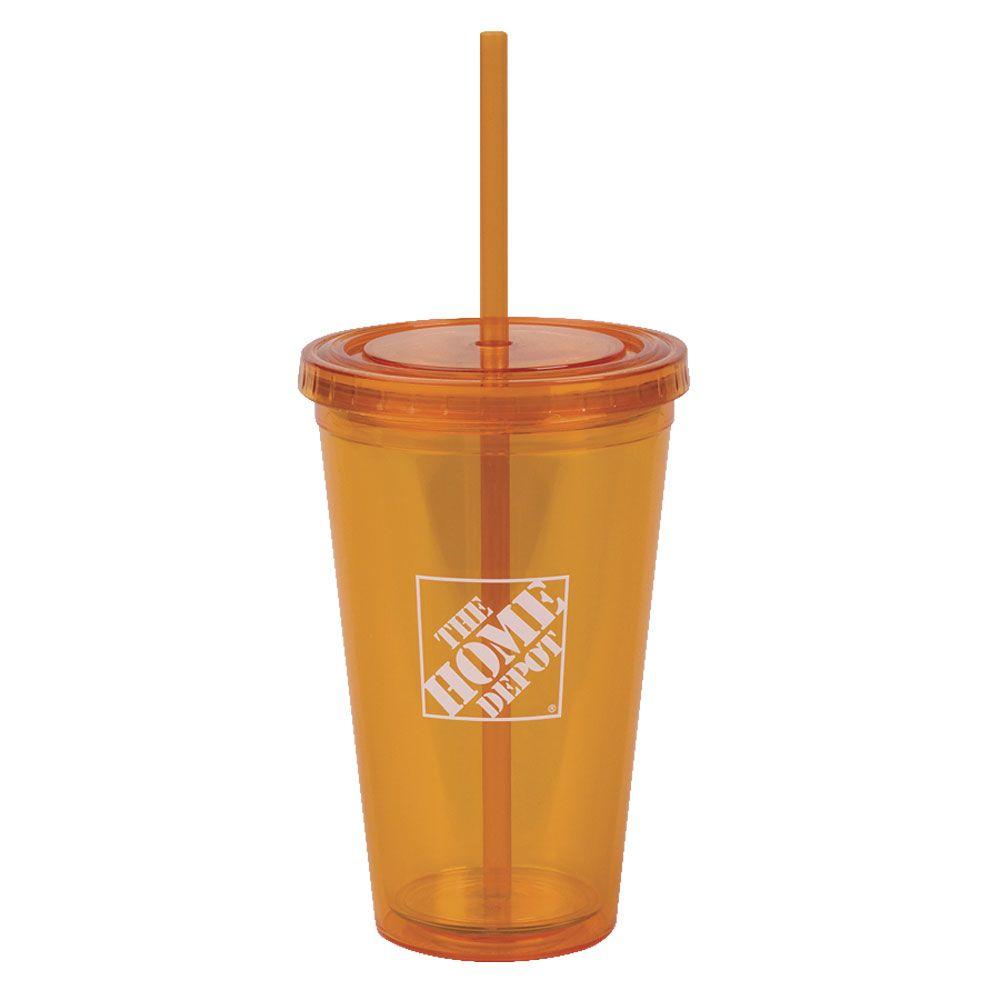 The Home Depot 16 oz. Insulated Cup in Orange142434200 The Home Depot