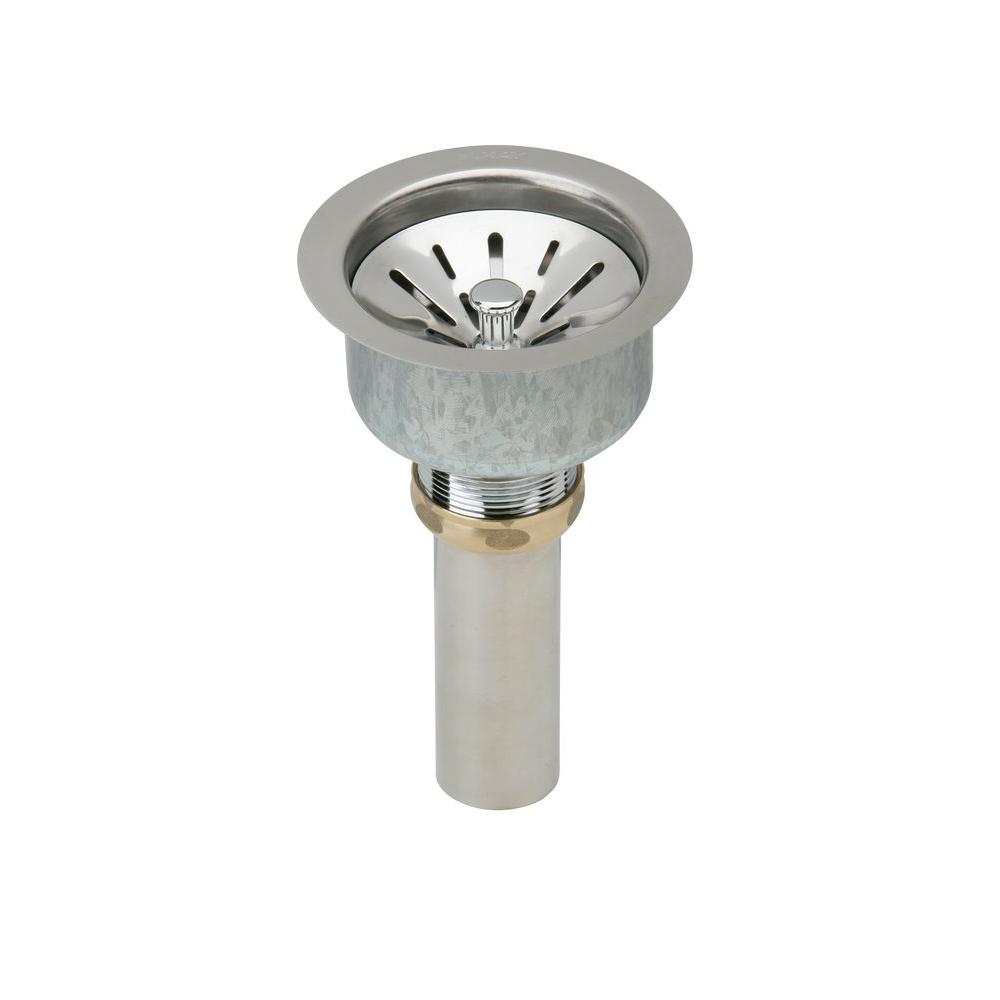 Kitchen Drain Embly Stainless Steel The Home Depot Stainless Steel Drain Ing