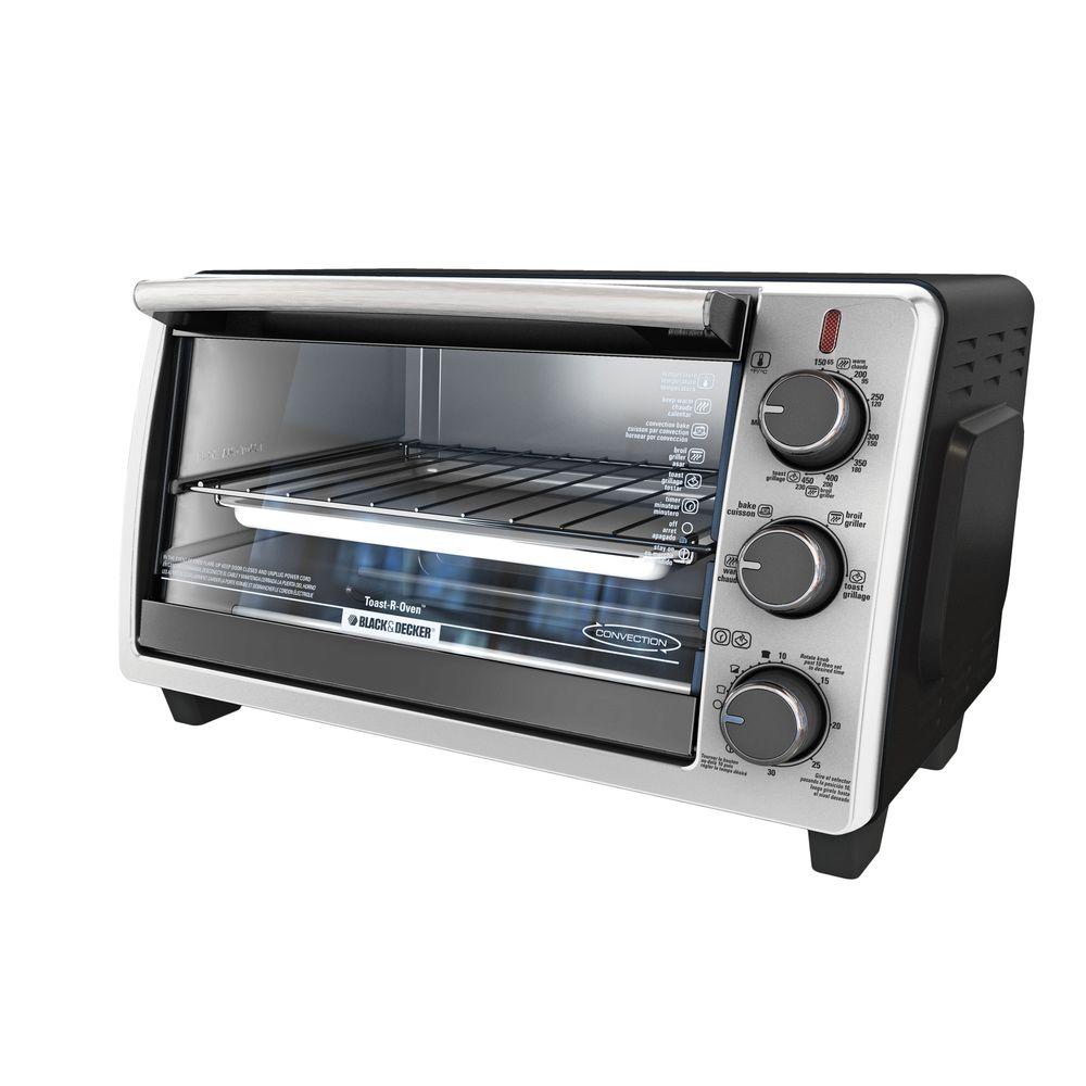 Black & Decker Black and Stainless Steel Toaster Oven by BLACK+DECKER