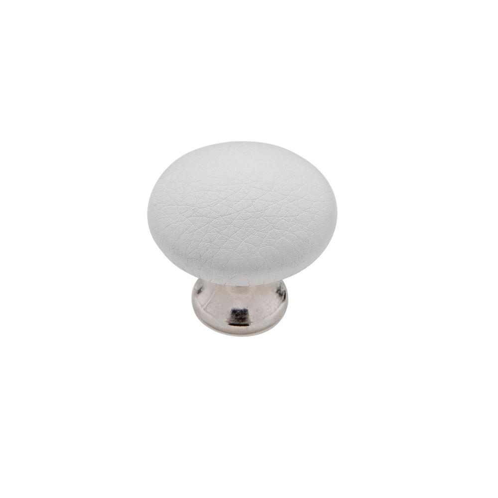 Richelieu Hardware Contemporary and Modern 11/8 in. White KnobBP904130 The Home Depot