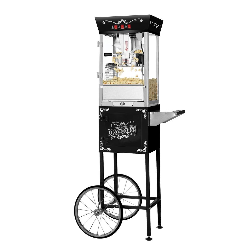 8 oz popcorn machine with cart