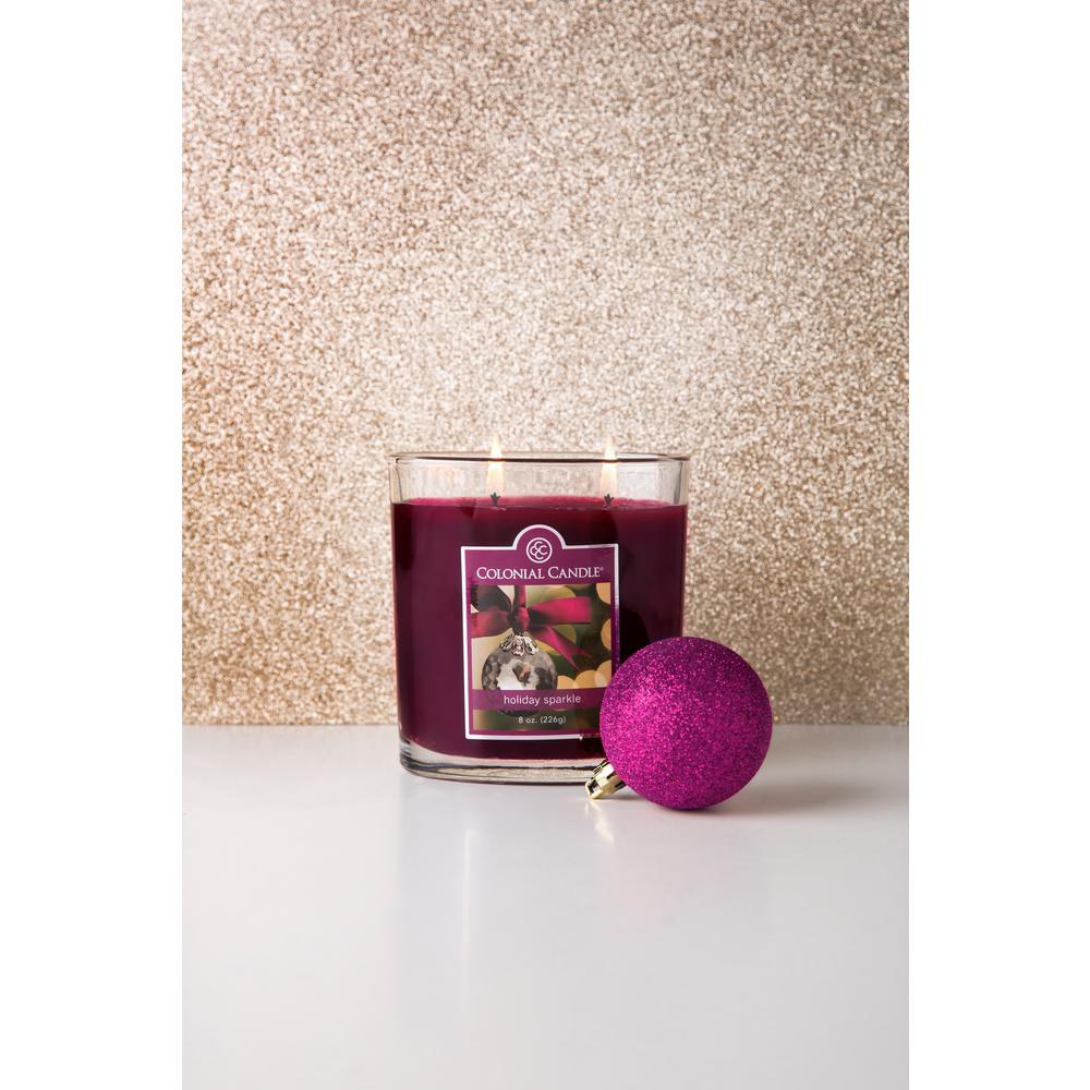Colonial Candle 22 oz. Holiday Sparkle Oval Jar CandleCC022.927 The