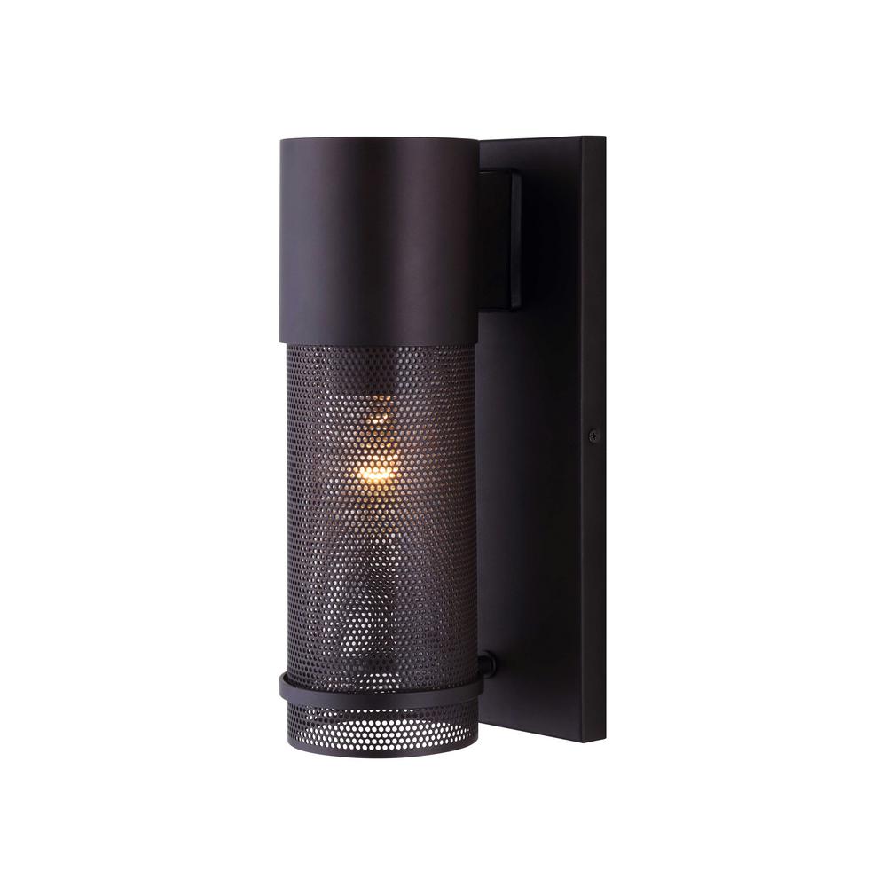 Canarm Alfie 1 Light Oil Rubbed Bronze Outdoor Wall With Mesh Canarm Alfie 1 Light Oil Rubbed Bronze Outdoor Wall With Mesh Cage And Clear