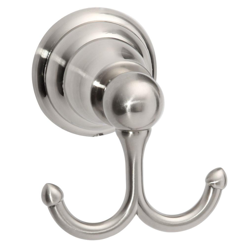 Taymor Kensington Double Robe Hook in Satin Nickel-04-14202SN - The ...