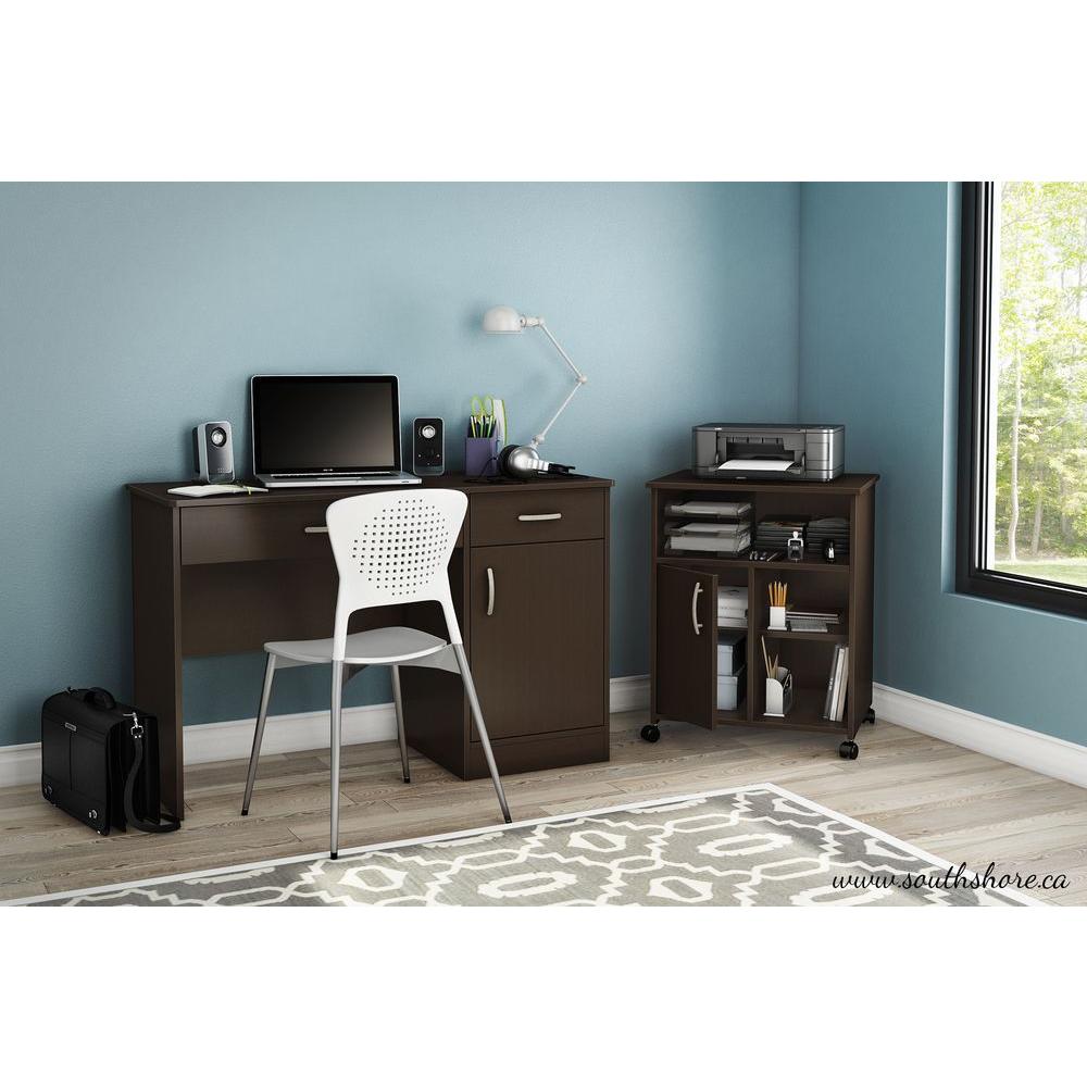 South S As Printer Stand Chocolate 7259691 The Home Depot South S As Printer Stand Chocolate